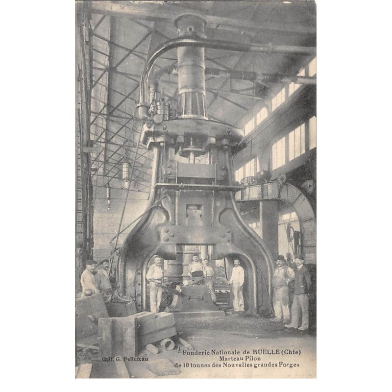 Fonderie Nationale de RUELLE - Marteau Pilon de 10 tonnes des Nouvelles grandes Forges - très bon état