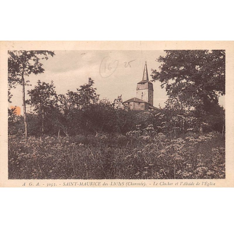 SAINT MAURICE DES LIONS - Le Clocher et l'Abside de l'Eglise - très bon état
