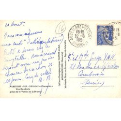 AUBETERRE SUR DRONNE - Vue générale prise de la Vallée de la Dronne - très bon état