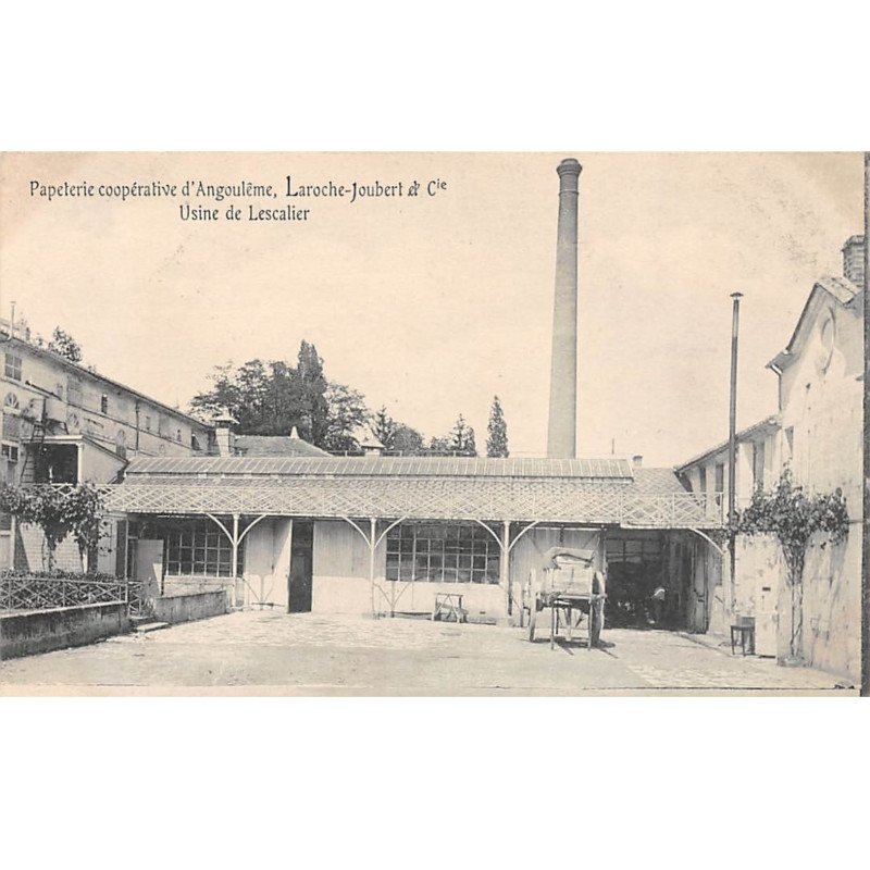 Papeterie coopérative d' ANGOULEME, Laroche Joubert & Cie - Usine de Lescalier - très bon état