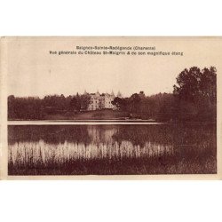 Vue générale du Château SAINT MAIGRIN et de son magnifique étang - très bon état