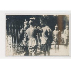 MEZIERES - Carte photo - militaires - Square Bayard - très bon état