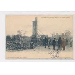 CRESPY - Incendie 26 Mars 1903 - très bon état