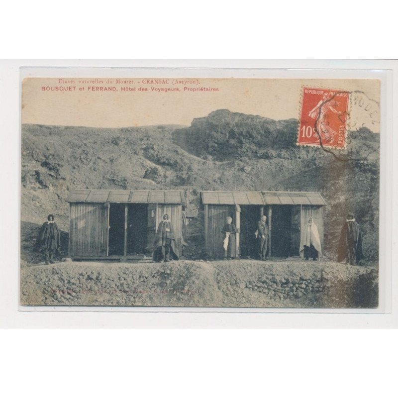 CRANSAC - Etuves naturelles du Montet - Bousquet et Ferrand, hôtel des voyageurs, propriétaires - état