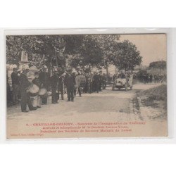 CHATILLON COLIGNY : souvenir de l'inauguration du tramway - arrivée du docteur Lepage - très bon état