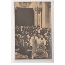 CHATILLON COLIGNY : lot de 3 cartes photo de l'inauguration des plaques commémoratives en 1923 - très bon état