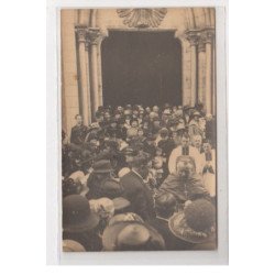 CHATILLON COLIGNY : lot de 3 cartes photo de l'inauguration des plaques commémoratives en 1923 - très bon état