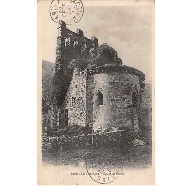 Bords de la Dordogne - Eglise de GLENIC - très bon état