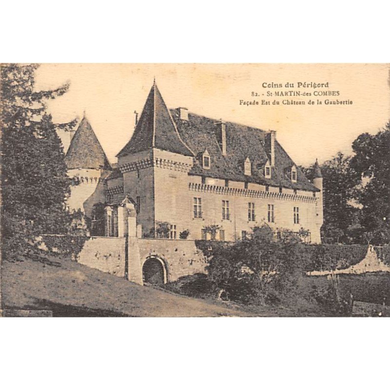 SAINT MARTIN DES COMBES - Façade Est du Château de la Gaubertie - très bon état