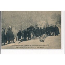 GRENOBLE - Premier Concours Français de Tir en ski, 20 Février 1910 - Société de Tir de Grenoble - très bon état