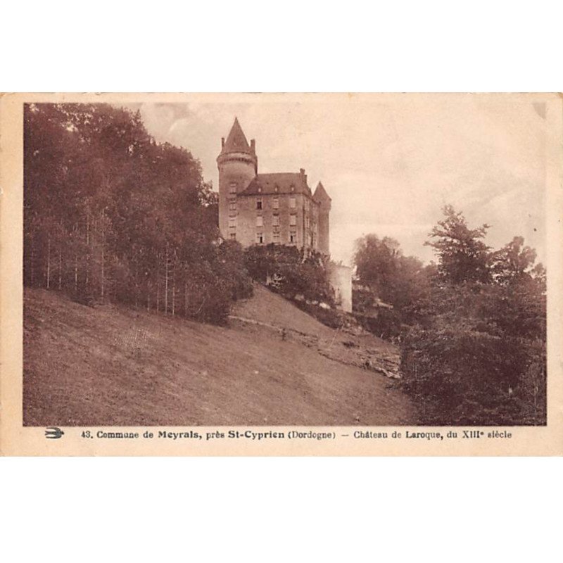 Commune de MEYRALS près Saint Cyprien - Château de Laroque - très bon état