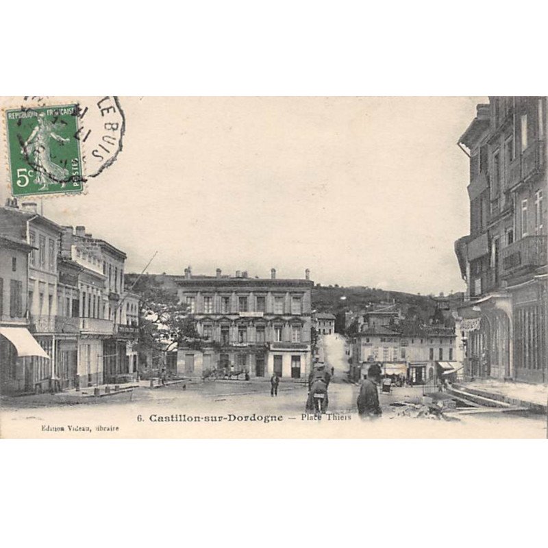 CASTILLON SUR DORDOGNE - Place Thiers - très bon état