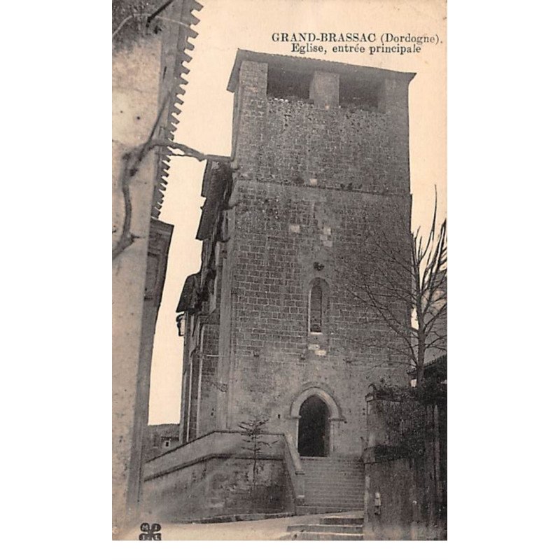 GRAND BRASSAC - Eglise, entrée principale - très bon état