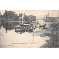 CASTILLON SUR DORDOGNE - Un coin des Quais - très bon état