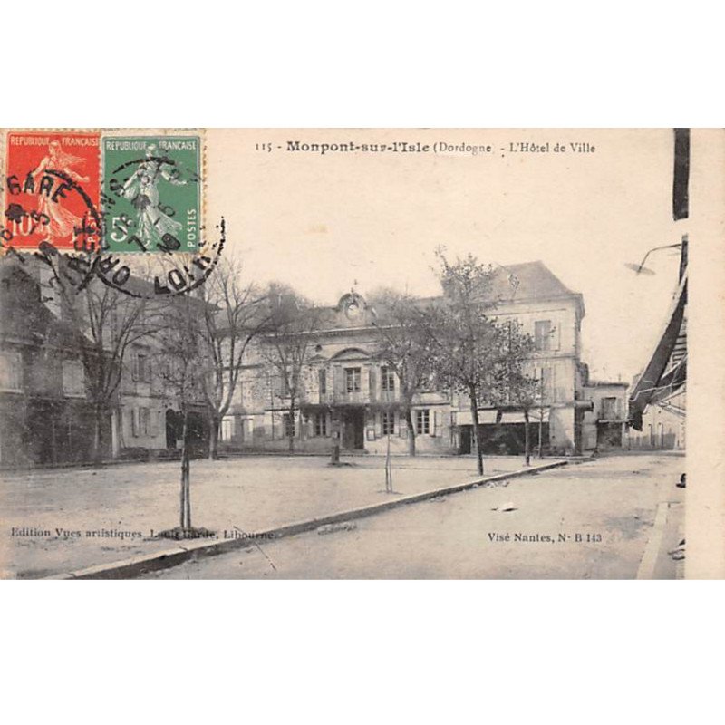 MONPONT SUR L'ISLE - L'Hôtel de Ville - très bon état
