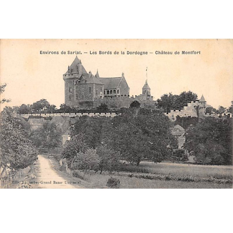 Les Bords de la Dordogne - Château de Montfort - très bon état
