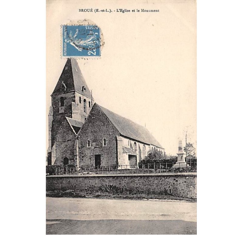 BROUE - L'Eglise et le Monument - très bon état
