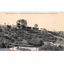 CRECY COUVE - Vue prise regardant les Côtes et Murs des Fortifications de l'Ancien Château Fort - très bon état