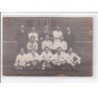 Environs de PERONNE : carte photo d'une équipe de football - bon état