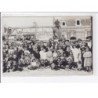 LE CROTOY : carte photo du café des Chalets (enfants - balançoires) - très bon état
