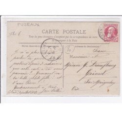 PUZEAUX : carte photo des moissons (fenaisons - agriculture) - très bon état