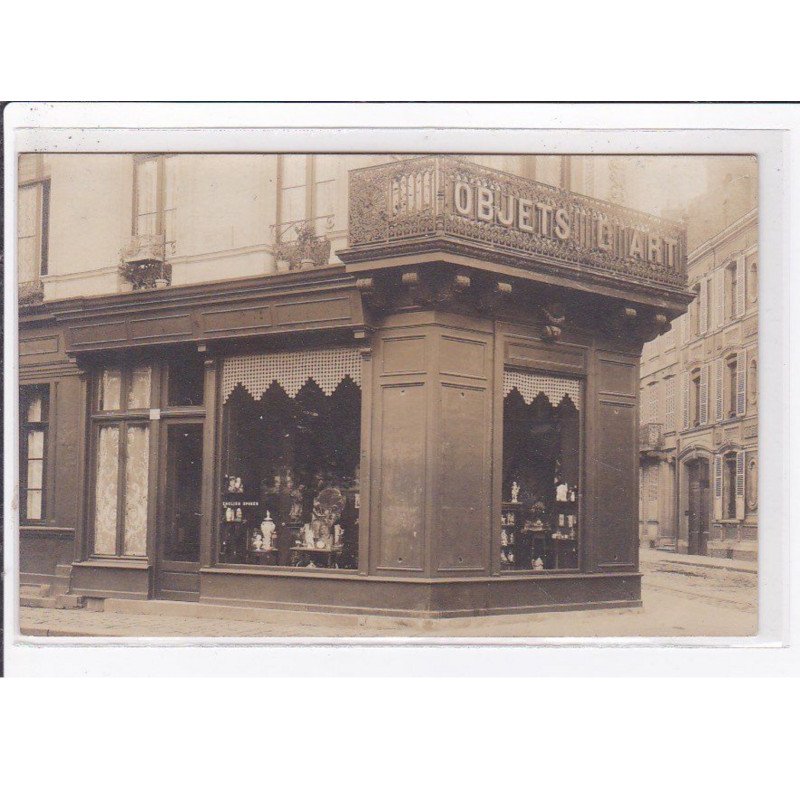 AMIENS : carte photo d'un magasin d'objets d'art - très bon état