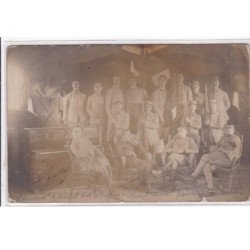 PUGETSUR ARGENS : carte photo de militaires (concert - spectacle) - très bon état