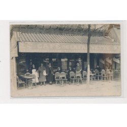 PARIS - Carte photo - Café de la Fauvette - très bon état