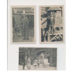 PARIS 6ème : foire Saint Germain 1928 - lot de 4 cartes photos - Antiquités brocante - très bon état