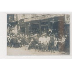 PARIS - Carte photo - Café du Commerce - 49 rue d'Orléans - Reconnaissances - état