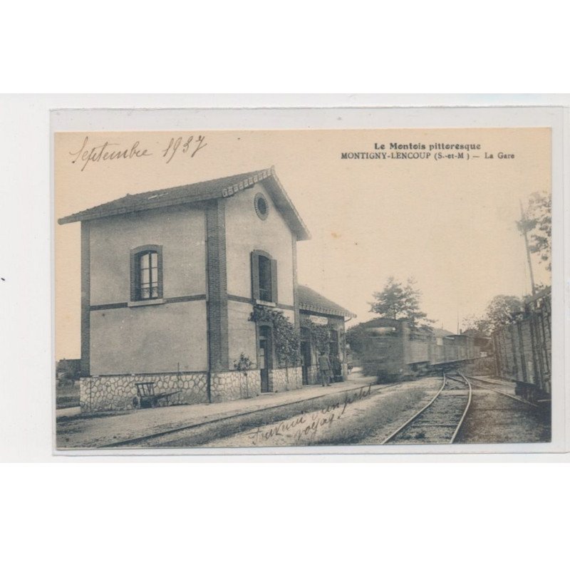 MONTIGNY LENCOUP - la gare - très bon état