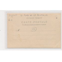 LAGNY SUR MARNE - Carte photo - Place de la Fontaine - très bon état