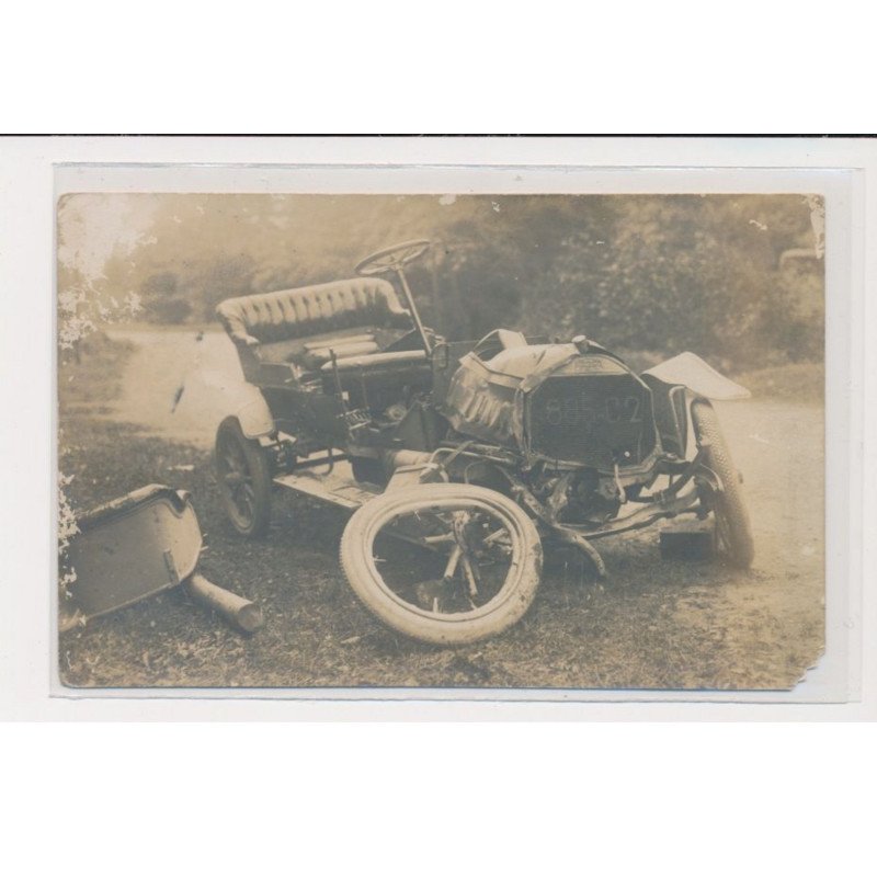Carte photo - Accident d'automobile - état