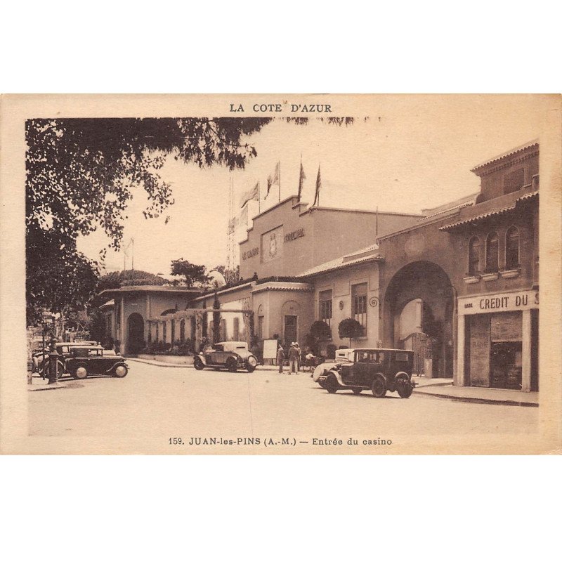 JUAN LES PINS - Entrée du Casino - très bon état