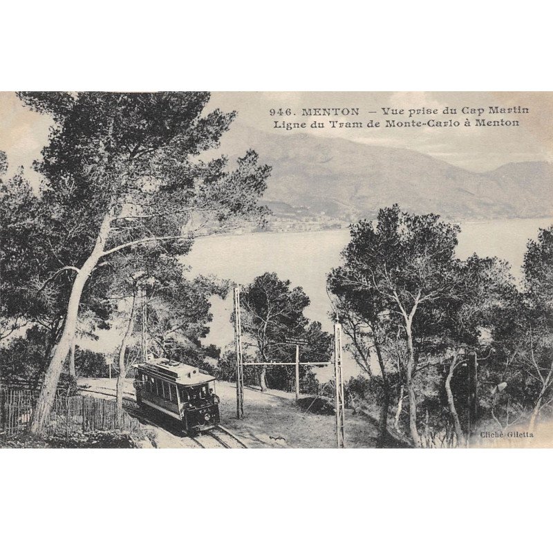 MENTON - Vue prise du Cap Martin - très bon état