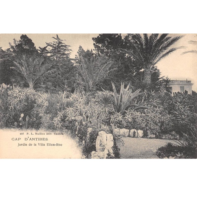 CAP D'ANTIBES - Jardin de la Villa Eilen Roc - très bon état