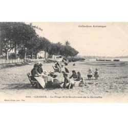 CANNES - La Plage et le Boulevard de la Croisette - très bon état