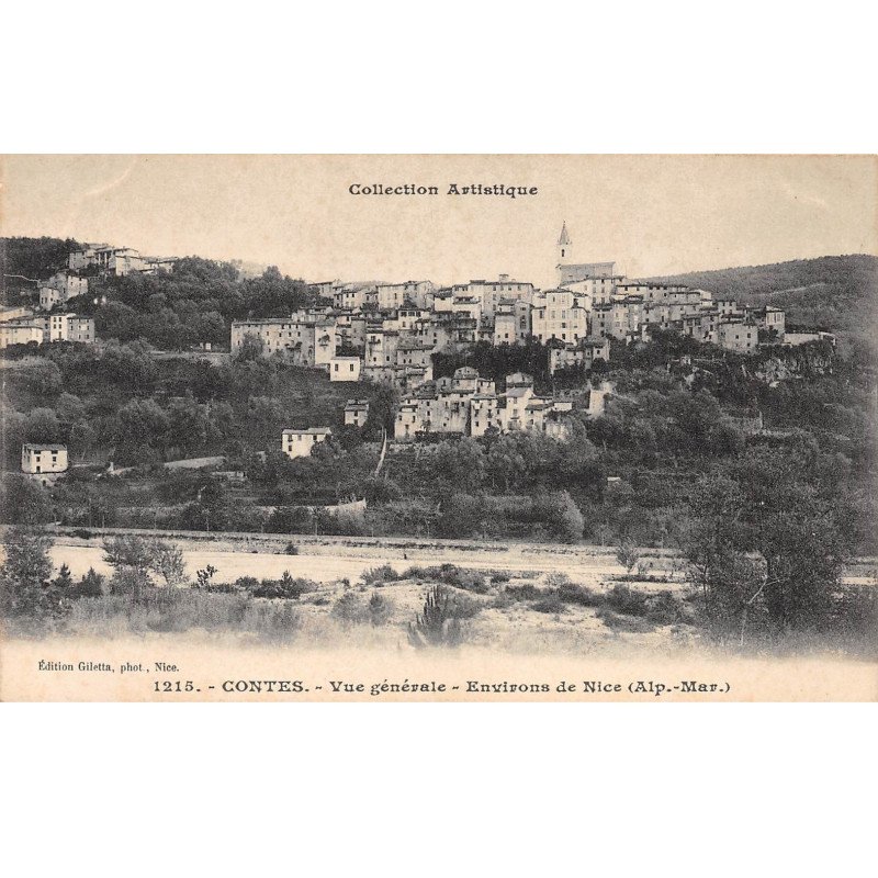 CONTES - Vue générale - Environs de Nice - très bon état CONTES - Vue générale - Environs de Nice - très bon état