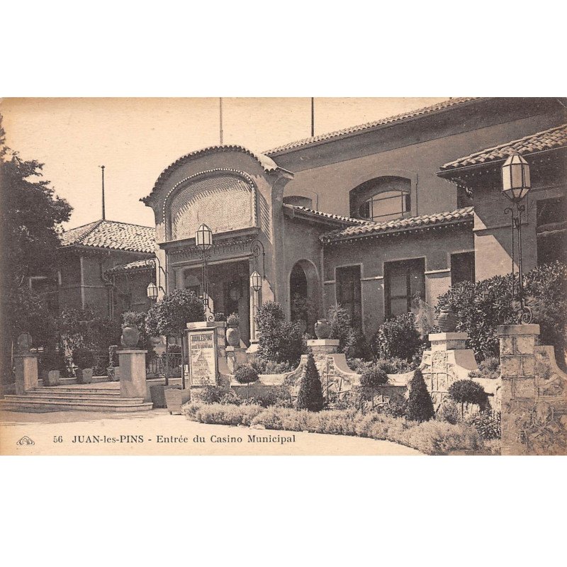 JUAN LES PINS - Entrée du Casino Municipal - très bon état