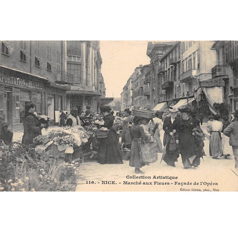 NICE - Marché aux Fleurs - Façade de l'Opéra - très bon état