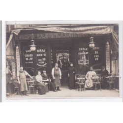 PARIS : carte photo d'un café bar de la Martinique au 190 rue de Courcelles - très bon état