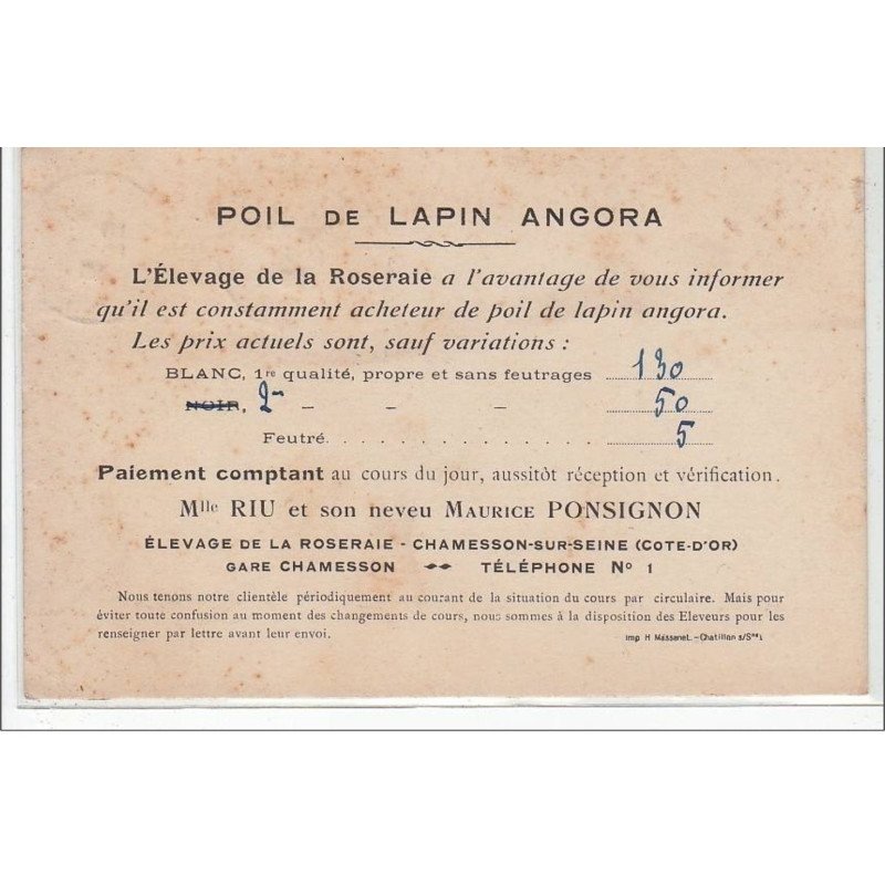 CHAMESSON SUR SEINE - état