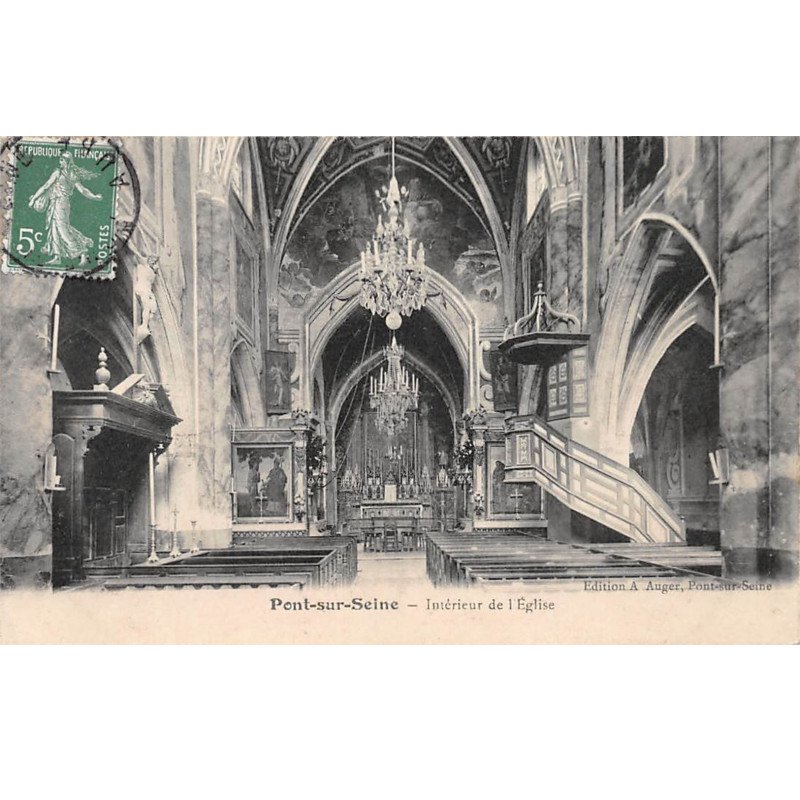 PONT SUR SEINE - Intérieur de l'Eglise - très bon état