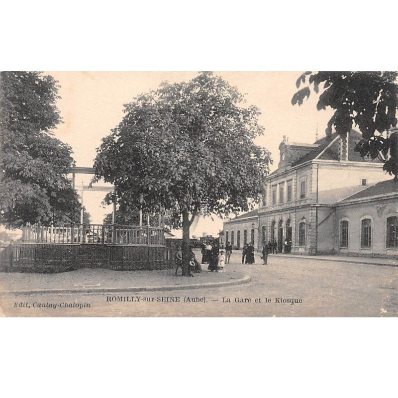 ROMILLY SUR SEINE - La Gare et le Kiosque - très bon état