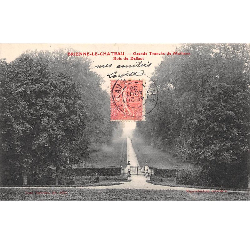 BRIENNE LE CHATEAU - Grande Tranche de Mathaux - Bois du Deffaut - très bon état