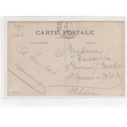 LYON : carte photo de la lampisterie - Ferblanterie (cachet de Lyon-Vaise) - très bon état