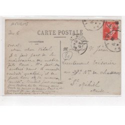 AMIENS : carte photo de la quincaillerie BOINET et LEGUEUR (couleurs et vernis) - très bon état