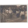 A LOCALISER : carte photo de la bénédiction des tombes (militaires - photo DUMAS VORZET) - très bon état
