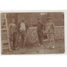 HAUTMONT : carte photo d'une équipe de maçons - très bon état