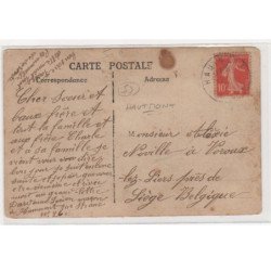 HAUTMONT : carte photo d'une équipe de maçons - très bon état